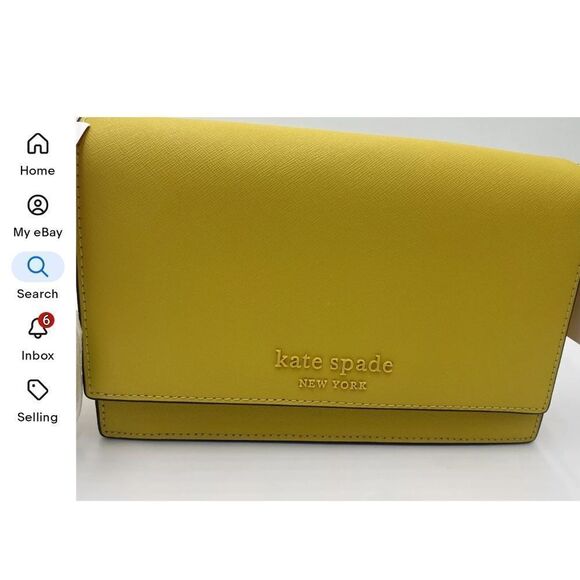 Kate Spade Chartreuse Cameron Monotone Crossbody NEW Tags - Picture 2 of 6